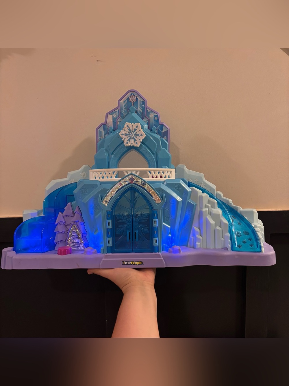 Little People Frozen Ice Castle Playset - Blue & Purple
